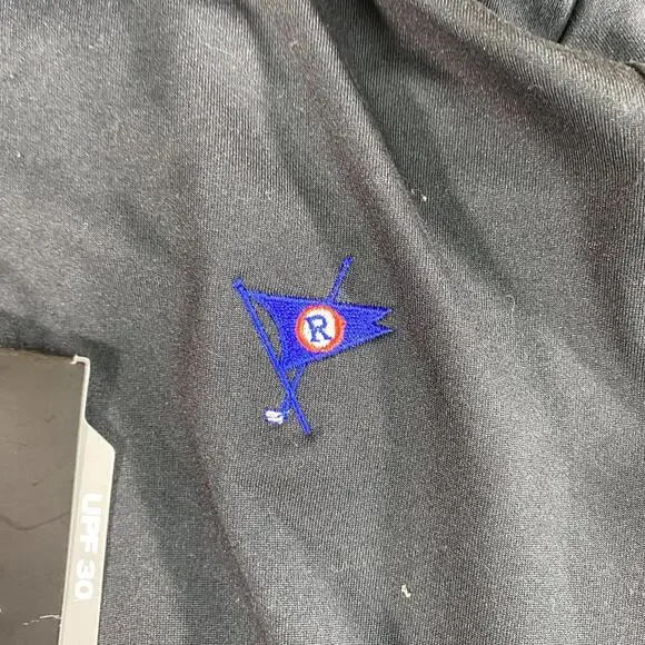 Under Armour Women’s HeatGear Golf‎ Polo Black Medium R Flag Logo Stretch - Picture 5 of 7